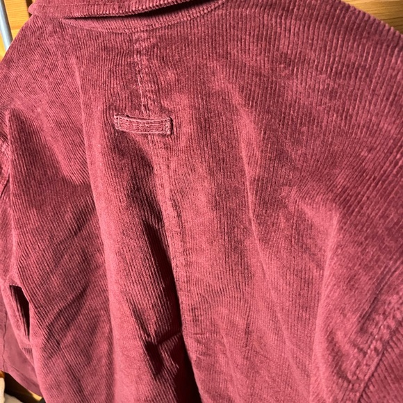 Women's Burgundy Corduroy Jacket- L - Picture 16 of 16